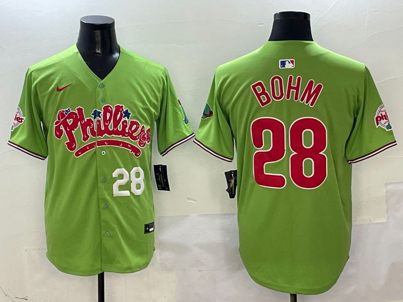 Men Philadelphia Phillies #28 Bohm Green Five generations Nike 2025 MLB Jersey style 2->philadelphia phillies->MLB Jersey